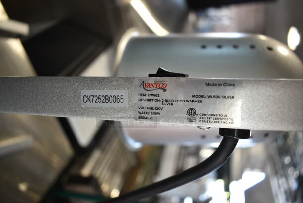 Avantco 177W62 Metal Commercial 2 Head Warming Lamp. 120 Volts, 1 Phase. - Image 9 of 9
