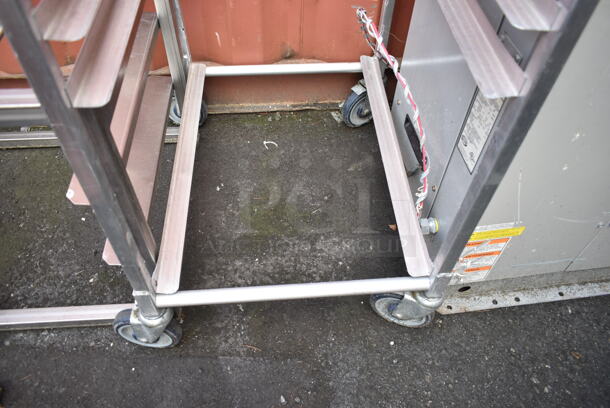 Metal Commercial Pan Transport Rack on Commercial Casters.  - Image 2 of 3