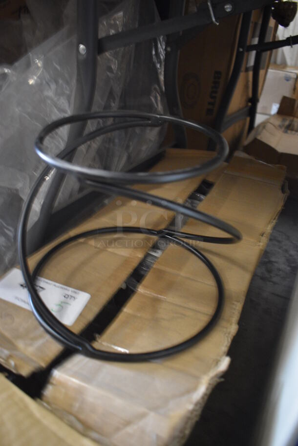 5 BRAND NEW IN BOX! Black Metal Countertop Stands. 9x9x7. 5 Times Your Bid! - Image 2 of 2