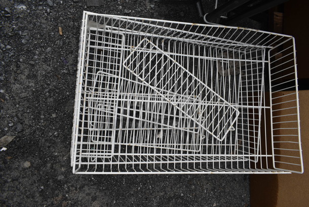 ALL ONE MONEY! Lot of White Wire Baskets! - Image 3 of 3
