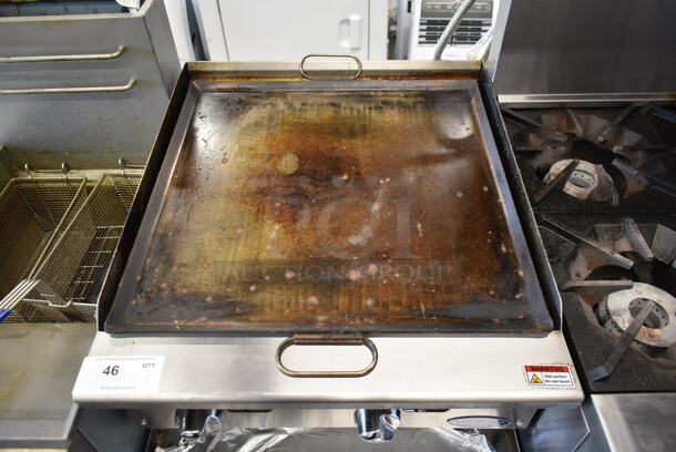 Cook Rite ATRC-24 Stainless Steel Commercial Countertop Propane Gas Powered Flat Top Griddle. 70,000 BTU.  - Image 4 of 6
