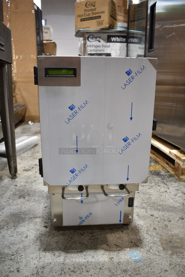 BRAND NEW SCRATCH AND DENT! KanPak CDE211 Stainless Steel Commercial Countertop Cream Dispenser. 120 Volts, 1 Phase. Tested and Powers On But Does Not Get Cold
 - Image 2 of 7