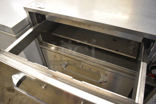 Hatco Stainless Steel Commercial 3 Drawer Warming Drawers. 29.5x24x35.5. Tested and Working! - Image 4 of 4