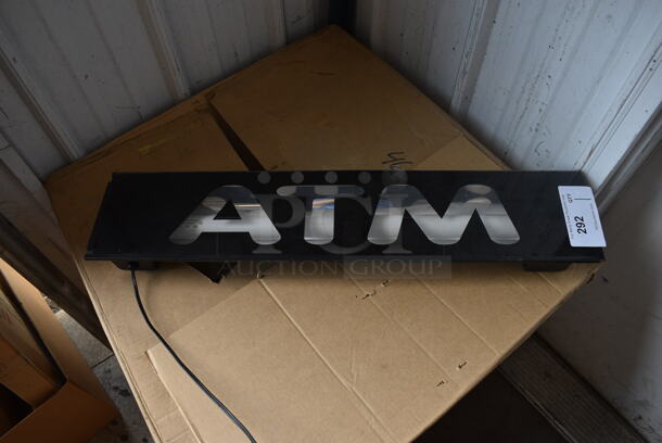 ATM Light Up Sign. 28.5x6.5x3. Tested and Working! - Image 5 of 5