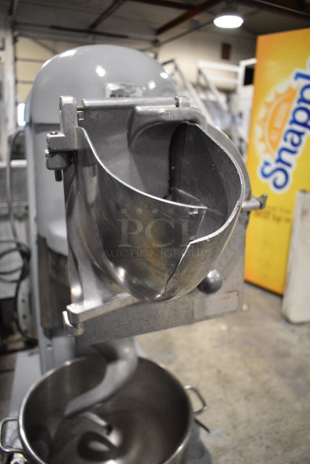 Hobart P660 Metal Commercial Floor Style 60 Quart Planetary Dough Mixer w/ Pelican Head, Dough Hook and Stainless Steel Mixing Bowl. 208 Volts, 1 Phase. 29x60x57 - Image 10 of 12