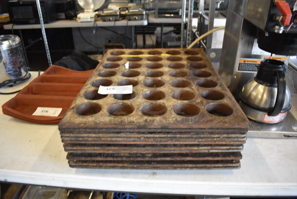10 Metal 35 Cup Muffin Baking Pans. 18x26x1.5. 10 Times Your Bid! - Image 1 of 4