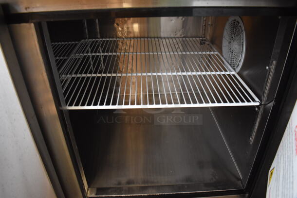 2019 Atosa MPF8202GR Stainless Steel Commercial Pizza Prep Table on Commercial Casters. 115 Volts, 1 Phase. 67x35x43. Tested and Working! - Image 8 of 9