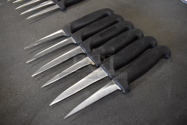6 Sharpened Stainless Steel Paring Knives. Includes 7". 6 Times Your Bid! - Image 3 of 4