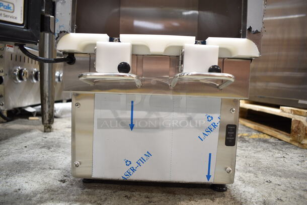 BRAND NEW SCRATCH AND DENT! KanPak CDE211 Stainless Steel Commercial Countertop Cream Dispenser. 120 Volts, 1 Phase. Tested and Powers On But Does Not Get Cold
 - Image 6 of 7