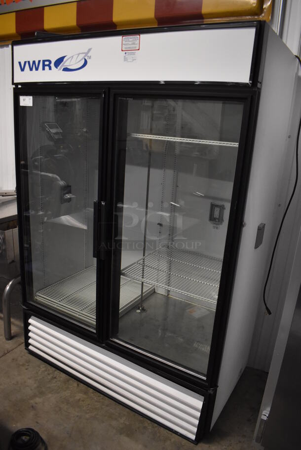 2014 True GDM-49-LD Metal Commercial 2 Door Reach In Cooler Merchandiser w/ Poly Coated Racks. 115 Volts, 1 Phase. 54x30x79. Tested and Working! - Image 1 of 6