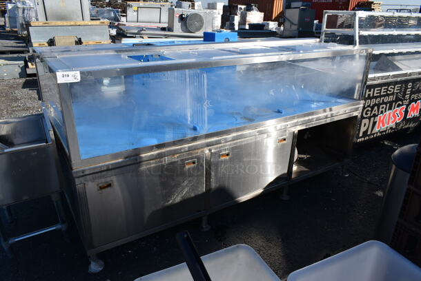 Stark 8' LOBSTER TANK Stainless Steel Commercial Floor Style Aquarium / Fish Tank. 115/220 Volts, 1 Phase. - Image 1 of 12