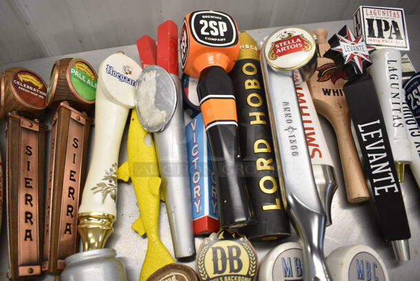 40 Various Beer Tap Handles Including Troegs, Allagash, Samuel Adams, Stella Artois, Blue Moon. 40 Times Your Bid! - Image 7 of 9
