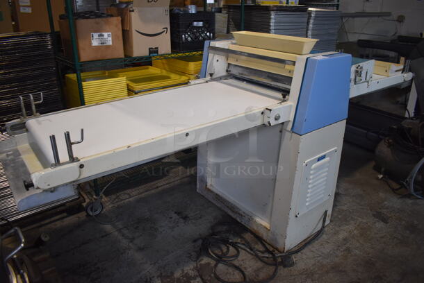 Tendicinghia Metal Commercial Floor Style Reversible Dough Sheeter. 250 Volts, 1 Phase. 113x38x48 - Image 1 of 9