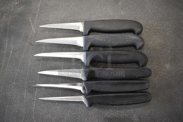 6 Sharpened Stainless Steel Paring Knives. Includes 7". 6 Times Your Bid! - Image 1 of 4