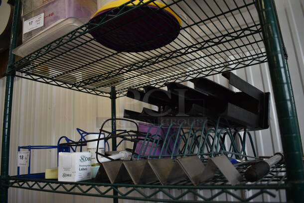 ALL ONE MONEY! Tier Lot of Various Items Including Black Rack and Taco Shell Holders - Image 4 of 4