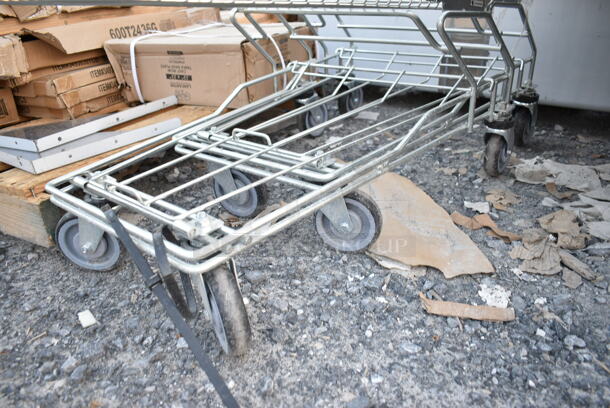 2 BRAND NEW SCRATCH AND DENT! Metal Shopping Carts. 2 Times Your Bid! - Image 3 of 5