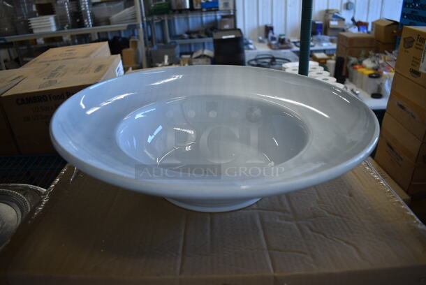 2 BRAND NEW! AMC White Ceramic Bowls. 17x17x4.5. 2 Times Your Bid!
