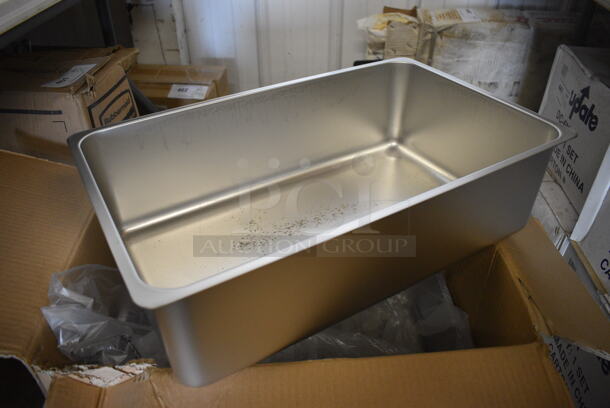 4 BRAND NEW IN BOX! Winco Stainless Steel Full Size Spillage Drop In Bins. 1/1x6. 4 Times Your Bid! - Image 2 of 4