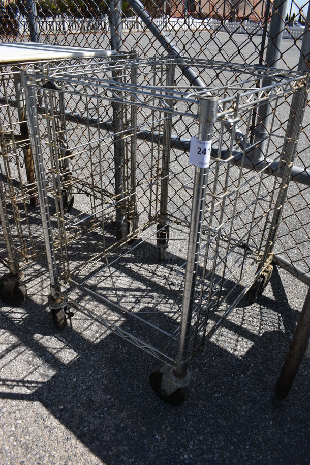 Metal Pan Transport Rack on Commercial Casters. 32.5x23x36.5 - Image 2 of 4