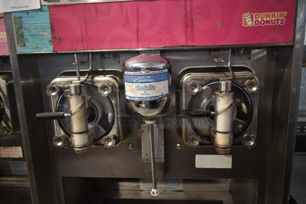 Taylor 342D-27 Stainless Steel Commercial Floor Style Air Cooled 2 Flavor Frozen Beverage Machine w/ Drink Mixer Attachment on Commercial Casters. 208-230 Volts, 1 Phase. - Image 3 of 7