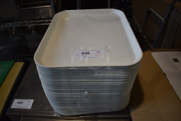 48 Camtray Cambro White Poly Food Trays. 14x18x1. 48 Times Your Bid!