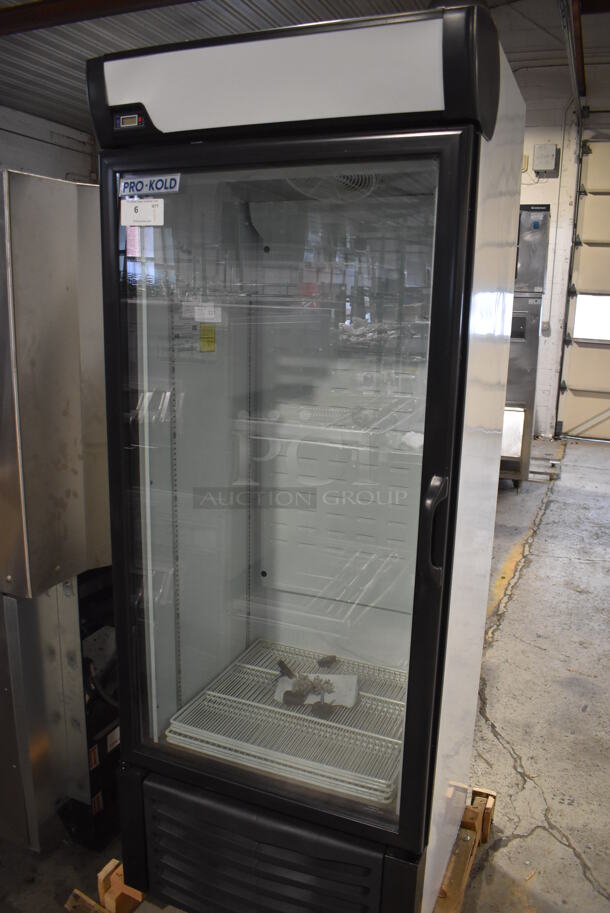 BRAND NEW! Pro-Kold CV16-ULH Metal Commercial Single Door Reach In Freezer Merchandiser w/ Poly Coated Racks. 120 Volts, 1 Phase. 30x28x79. Tested and Working! - Image 2 of 6