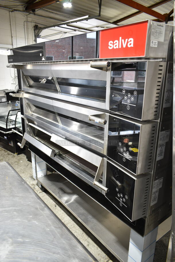 Salva NXE-3009-B3-V3 European pizza oven showing advanced design