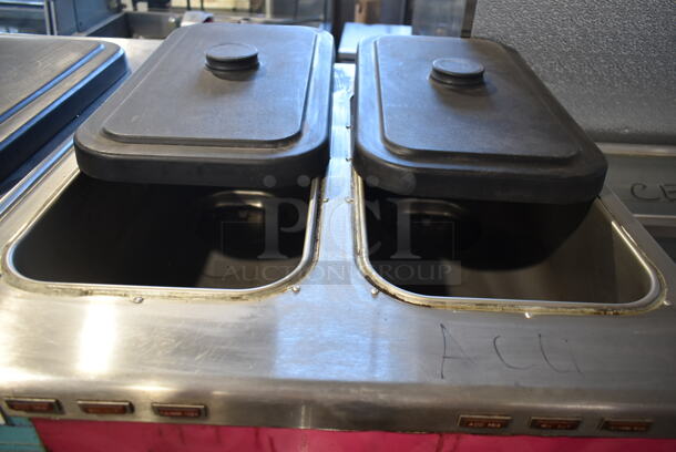 Taylor 342D-27 Stainless Steel Commercial Floor Style Air Cooled 2 Flavor Frozen Beverage Machine w/ Drink Mixer Attachment on Commercial Casters. 208-230 Volts, 1 Phase. - Image 6 of 7