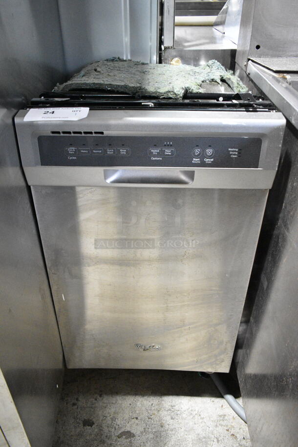 Whirlpool WDF518SAAM Stainless Steel Undercounter Dishwasher. 120 Volts, 1 Phase.  - Image 1 of 5
