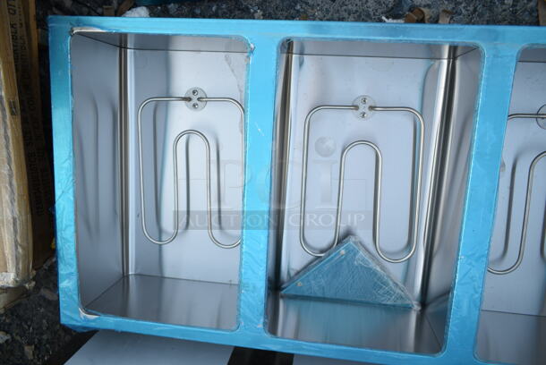 BRAND NEW SCRATCH AND DENT! Avantco 177STE4SA Stainless Steel Commercial Four Pan Open Well Electric Steam Table with Undershelf. 120 Volts, 1 Phase. Cannot Test Due To Plug Style - Image 5 of 7