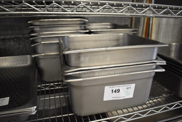 16 Stainless Steel Half Size Drop In Bins. 1/2x6. 16 Times Your Bid! - Image 2 of 4