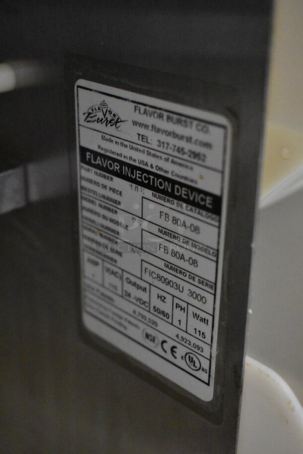 Taylor FB80A-08 Flavor Burst Stainless Steel Commercial Flavor Dispenser w/ Controller. 115 Volts, 1 Phase. - Image 7 of 7