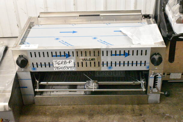 BRAND NEW SCRATCH AND DENT! Vulcan 36RB-P Stainless Steel 36" Liquid Propane Radiant Salamander Broiler. 50,000 BTU - Image 2 of 9