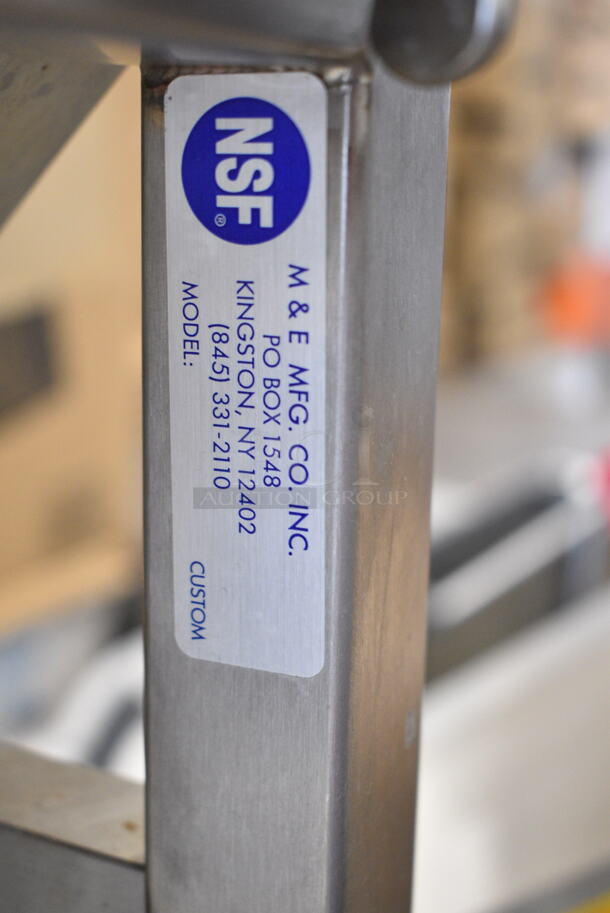 Face to Face Stainless Steel Commercial Meat Slicer Equipment Stand. - Image 9 of 10