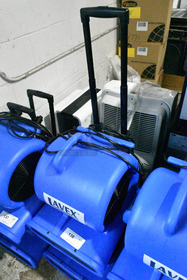 2 BRAND NEW SCRATCH AND DENT! 2024 Lavex 761AMLV75W/761AMLV100WH 3-Speed Compact Air Mover with Telescoping Handle and Wheels. 115 Volts, 1 Phase. 2 Times Your Bid! Tested and Working!  - Image 5 of 7