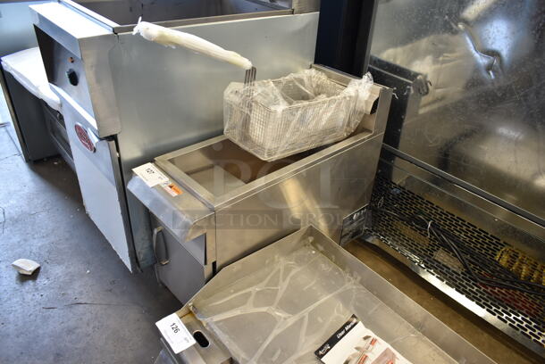 BRAND NEW SCRATCH AND DENT! 2021 Cooking Performance Group CPG 351FCPG15L Stainless Steel Commercial Countertop Propane Gas Powered Deep Fat Fryer. 26,000 BTU.  - Image 2 of 8
