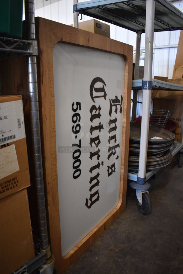 Enck's Catering Sign. 36x8x24 - Image 4 of 5