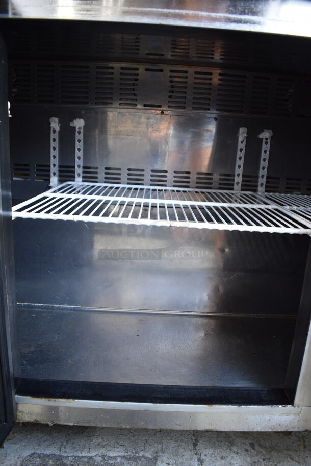 Blue Air BLUR72 Stainless Steel Commercial 3 Door Undercounter Cooler on Commercial Casters. 115 Volts, 1 Phase. Tested and Powers On But Does Not Get Cold - Image 4 of 6