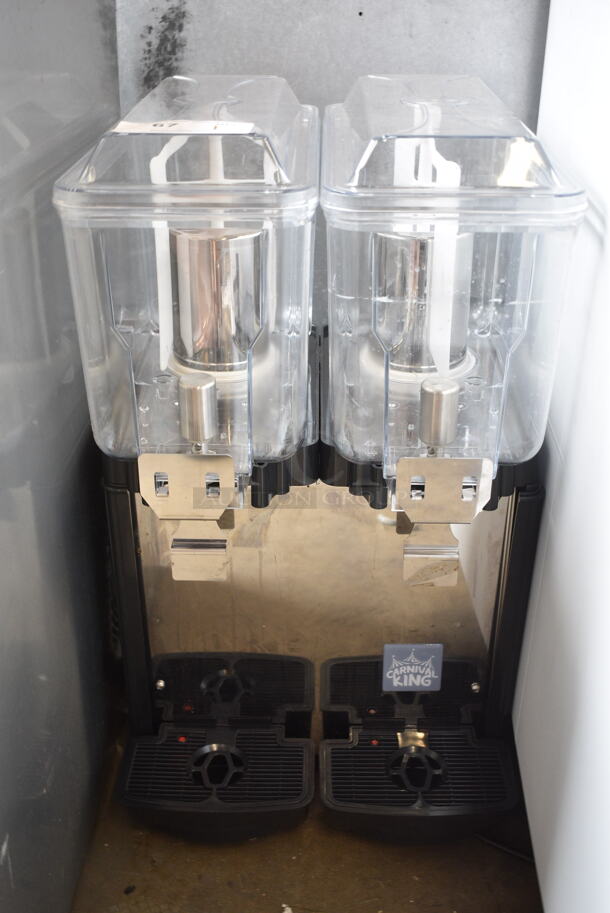 BRAND NEW SCRATCH AND DENT! 2024 Carnival King COLDREAM 2M Stainless Steel Commercial Countertop Double 3 Gallon Bowl Refrigerated Beverage Dispenser. 120 Volts, 1 Phase. Tested and Working! - Image 2 of 6