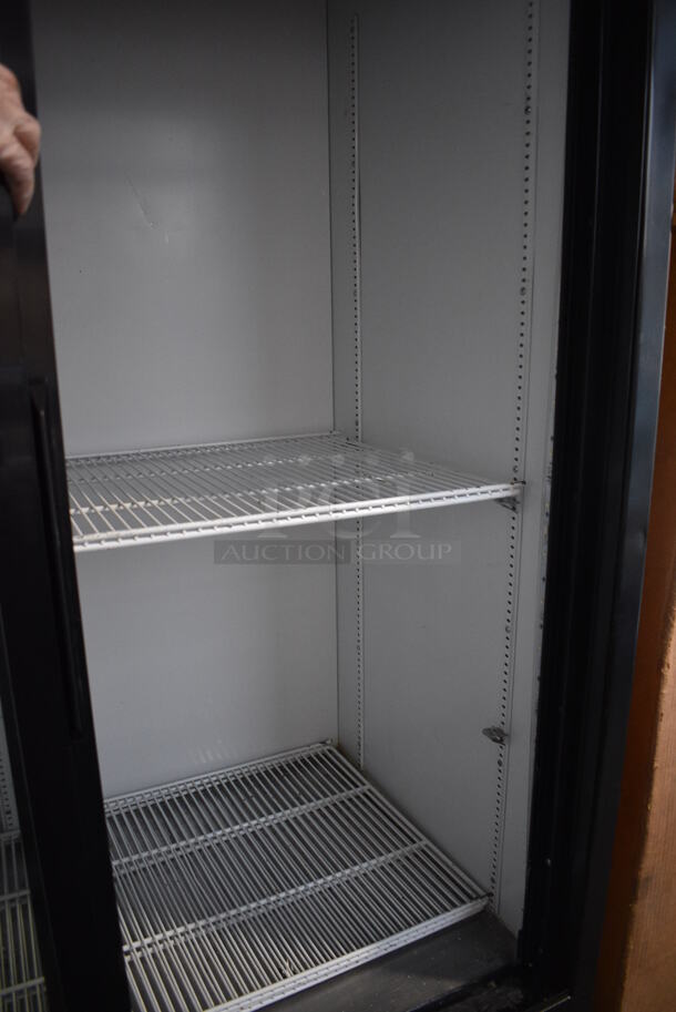 2016 True Model GDM-45-HC-LD Metal Commercial 2 Door Reach In Cooler Merchandiser w/ Poly Coated Racks. 115 Volts, 1 Phase. 51x30x79. Tested and Working! - Image 4 of 5