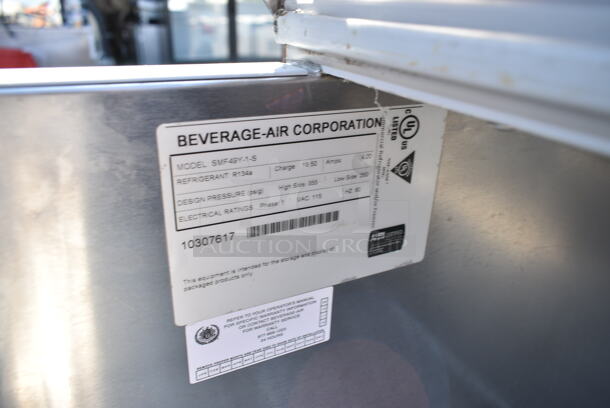 Beverage Air SMF49Y-1-S Stainless Steel Commercial Milk Cooler on Commercial Casters. 115 Volts, 1 Phase. Tested and Powers On But Does Not Get Cold
 - Image 5 of 5
