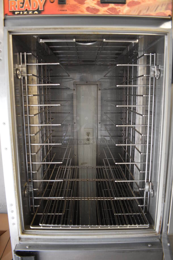 CresCor Model H138NPS36CLCMQRL Stainless Steel Commercial 2 Half Size Door Reach In Warming Cabinet on Commercial Casters. 120 Volts, 1 Phase. 24x32x73. Cannot Test Due To Plug Style - Image 4 of 8