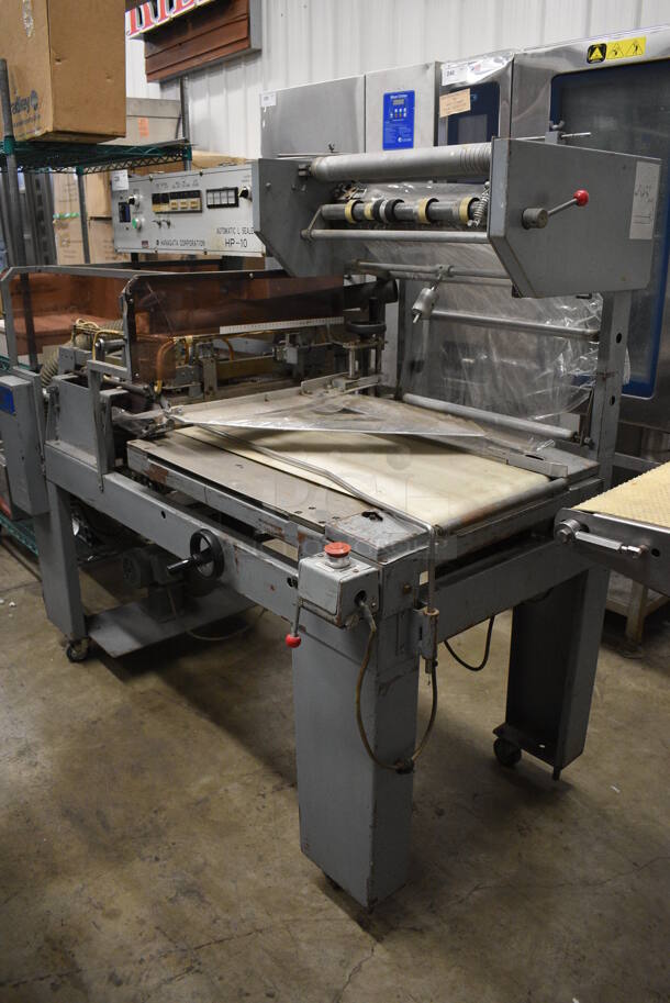 Hanagata Model HP-10 Metal Commercial Floor Style Automatic L Sealer on Commercial Casters. 200 Volts, 3 Phase. 66x36x56 - Image 2 of 11