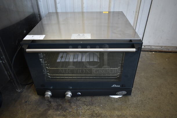 2022 Cadco XAF013-US Lisa Stainless Steel Commercial Countertop Electric Powered Convection Oven w/ View Through Door and Metal Oven Rack. 120 Volts, 1 Phase. Tested and Working! - Image 1 of 5
