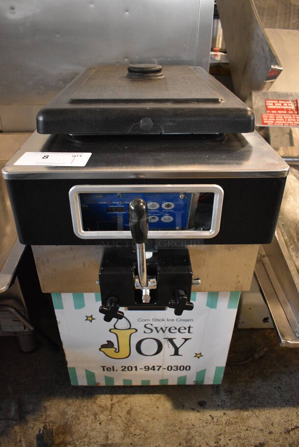 Icetro SSI 1511G Stainless Steel Commercial Countertop Air Cooled Single Flavor Soft Serve Ice Cream Machine. 230 Volts. 15.5x28.5x30 - Image 1 of 8