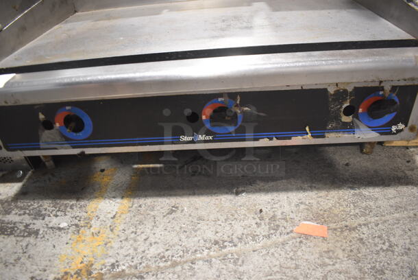 Star Max Stainless Steel Commercial Countertop Propane Gas Powered Flat Top Griddle.  - Image 4 of 4