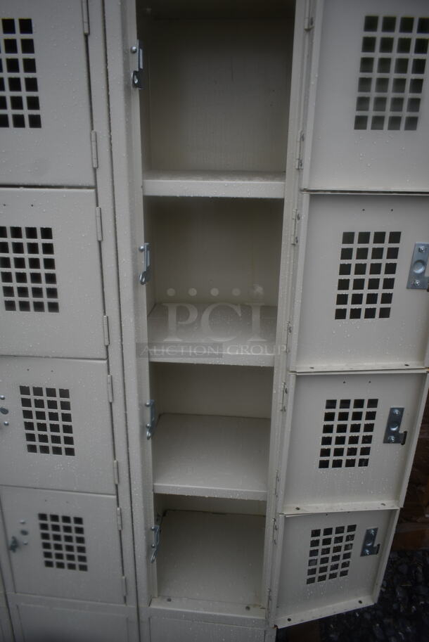 BRAND NEW SCRATCH AND DENT! Metal 18 Cubby Locker.  - Image 5 of 6