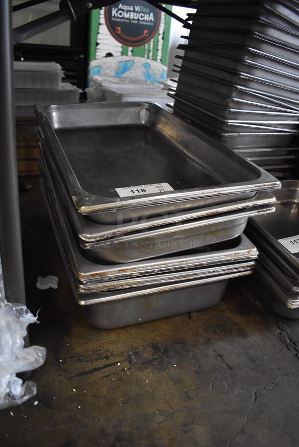 12 Stainless Steel Full Size Drop In Bins. 1/1x2. 12 Times Your Bid! - Image 4 of 4