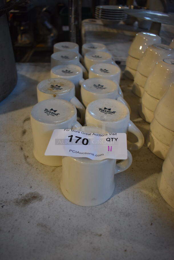 11 White Ceramic Mugs. 4x3x3.5. 11 Times Your Bid! - Image 3 of 4