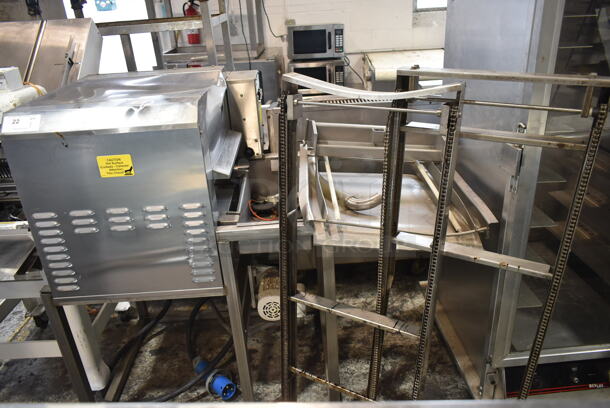 Belshaw TG-50 Stainless Steel Commercial Floor Style Thermoglaze Icing Station. Comes w/ Commercial Casters. 208 Volts, 1 Phase. - Image 1 of 12